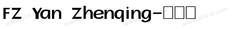 FZ Yan Zhenqing字体转换